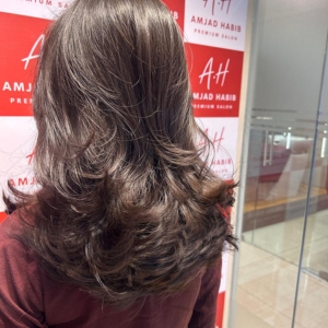Get the Latest butterfly haircut in miyapur at Amjad Habib Salon