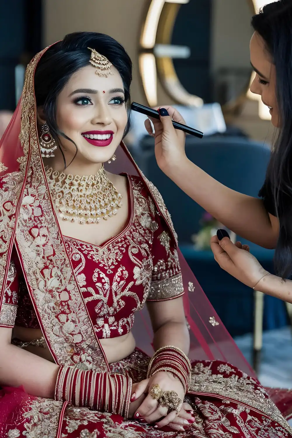 bridal makeups and saree draping-Bridal Styling Training