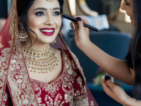Bridal make up and bridal hair design Hair salon in vijayawada